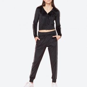 Garage Velvet Midi Zip Hoodie Size M